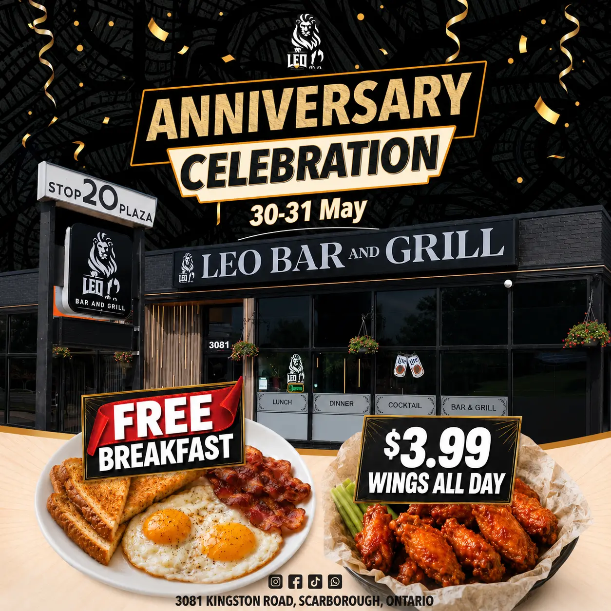 Leo Bar and Grill Anniversary Celebration